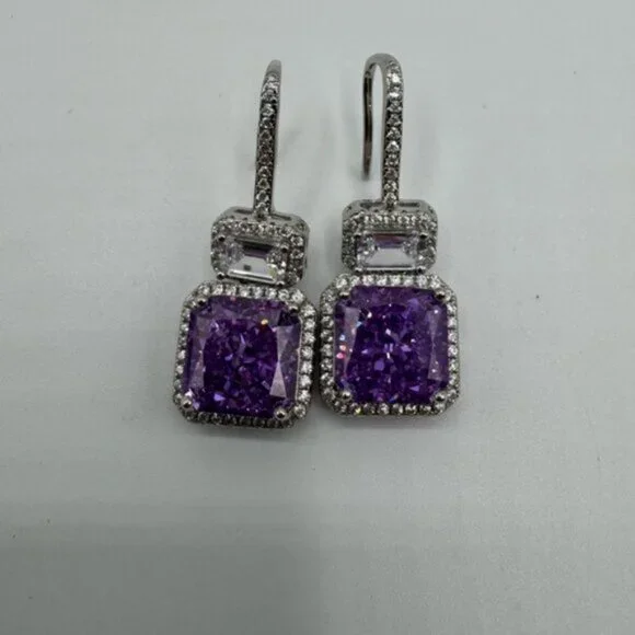 14k 4ct Kunzite Earrings - Picture 3 of 7
